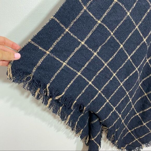 MADEWELL Navy Striped Blanket Scarf - Picture 7 of 7